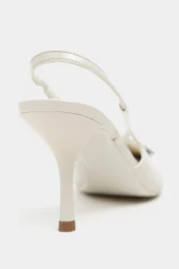 Nisantasi Shoes Nereid BEIGE Patent with accessories Pointed toe Light Back Thin Heels Women Shoes - Image 5
