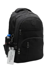Bevitton Black Unisex School Backpack Waterproof Fabric Large Size Middle School High School University School Bag 170 - Image 2