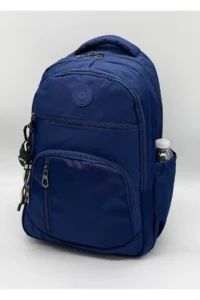 Bevitton Unisex School Backpack Navy Blue Waterproof Fabric Large Size Middle School High School University School Bag 1710 - Image 5
