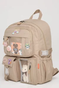 Roxbros Kawaii Korean Style Set of 3 Kids Primary School Bag with Pen Holder Lunch Bag Backpack with Accessories - Image 3