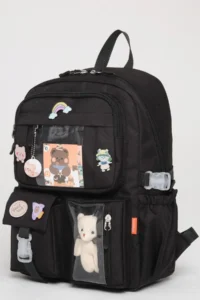 Roxbros Kawaii Korean Style Set of 3 Kids Primary School Bag with Pen Holder Lunch Bag Backpack with Accessories - Image 3