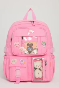 Roxbros Korean Style Set of 3 Accessories Girls Primary School Bag with Pen Holder Lunch Bag Backpack - Image 2