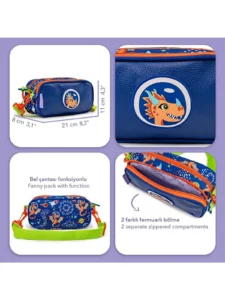 LC Waikiki Milk&MooPonix Waist Bag Fonksiyonlu Pen Kutusu - Image 7