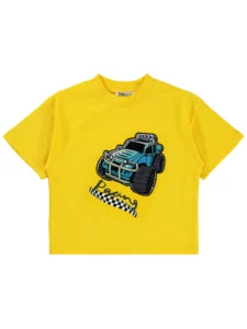 Civil Boys Crazy Truck Printed 2/5 Y T-Shirt Light Gray - Image 3