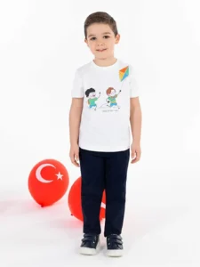 Civil Boys Long Live April 23 Kite Printed 3/7 Y T-Shirt - Image 2
