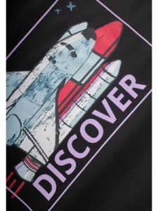 Cigit Discover Printed T-Shirt 8/12 Y Black - Image 3