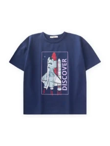 Cigit Discover Printed T-Shirt 8/12 Y Black - Image 4