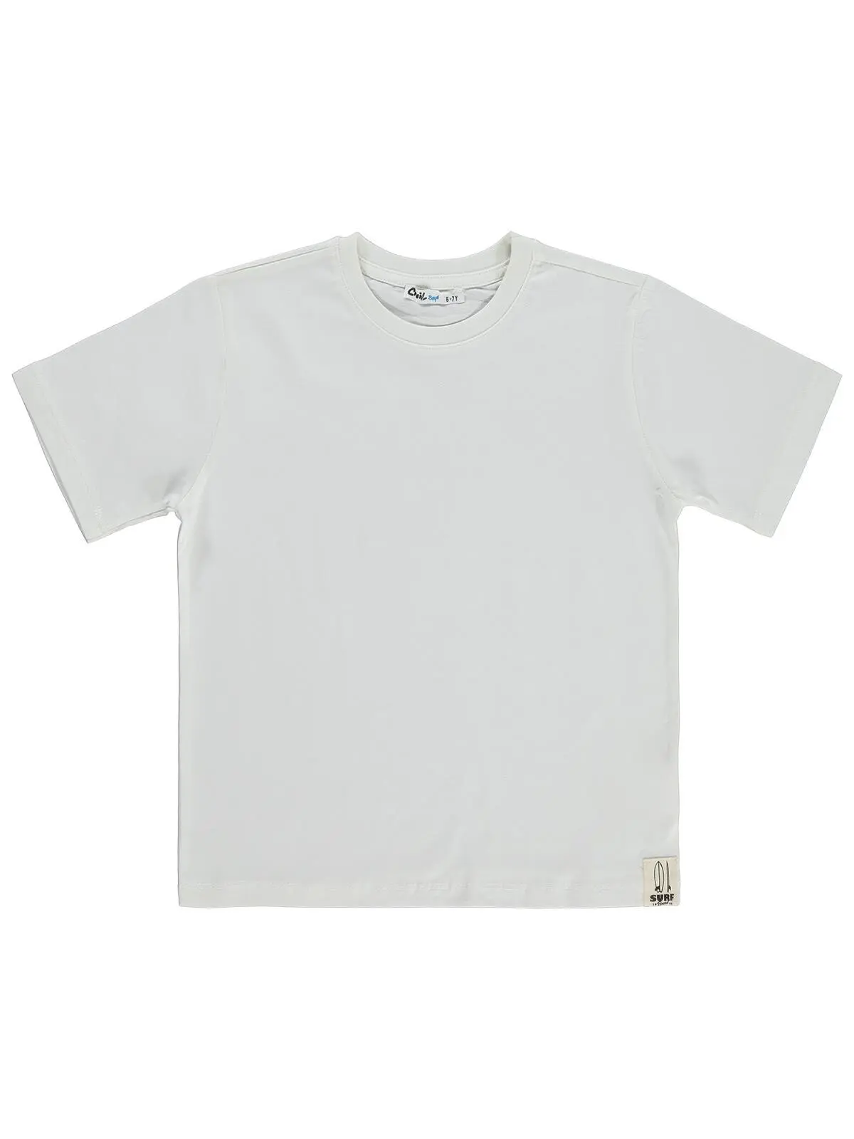 S000526305-10584_1 Civil Boys Basic Surf Etiketli 10/13 Y T-Shirt - Off White - Image 1