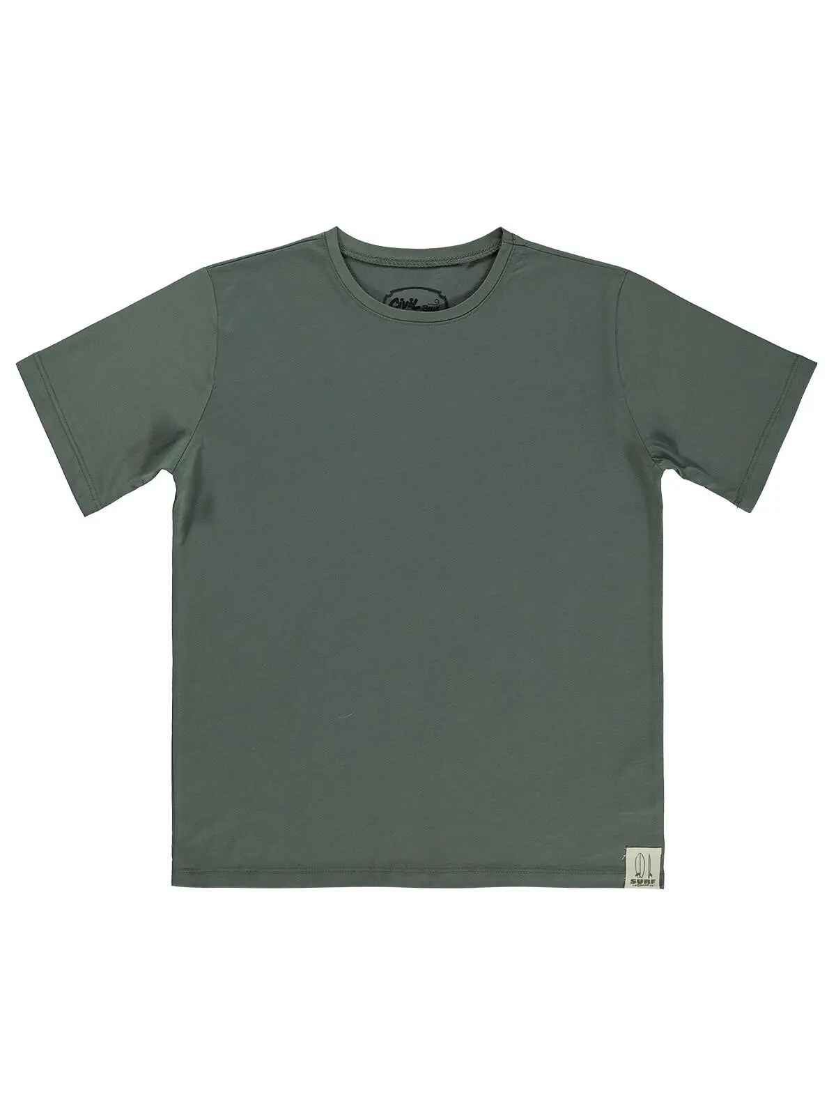 S000526305-19294_1 Civil Boys Basic Surf Etiketli 10/13 Y T-Shirt - Khaki - Image 1