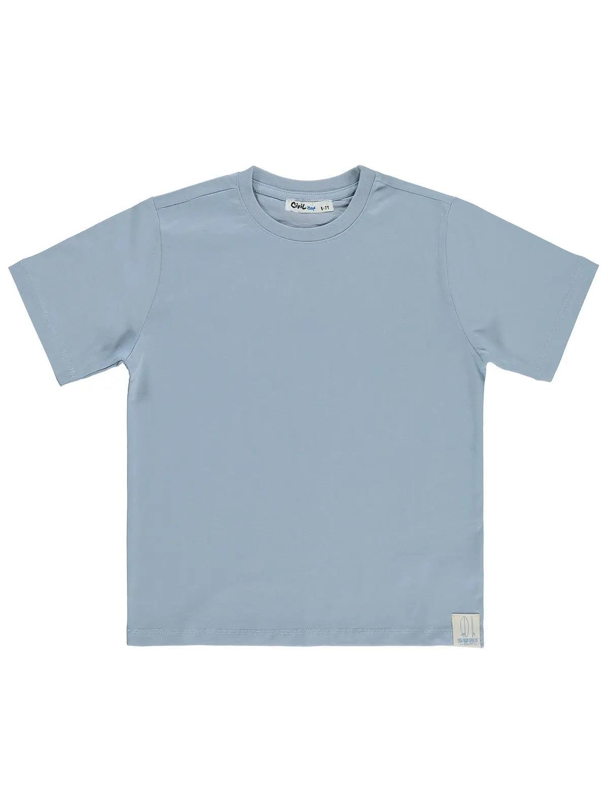 S000526305-19990_1 Civil Boys Basic Surf Etiketli 10/13 Y T-Shirt - BLUE - Image 1
