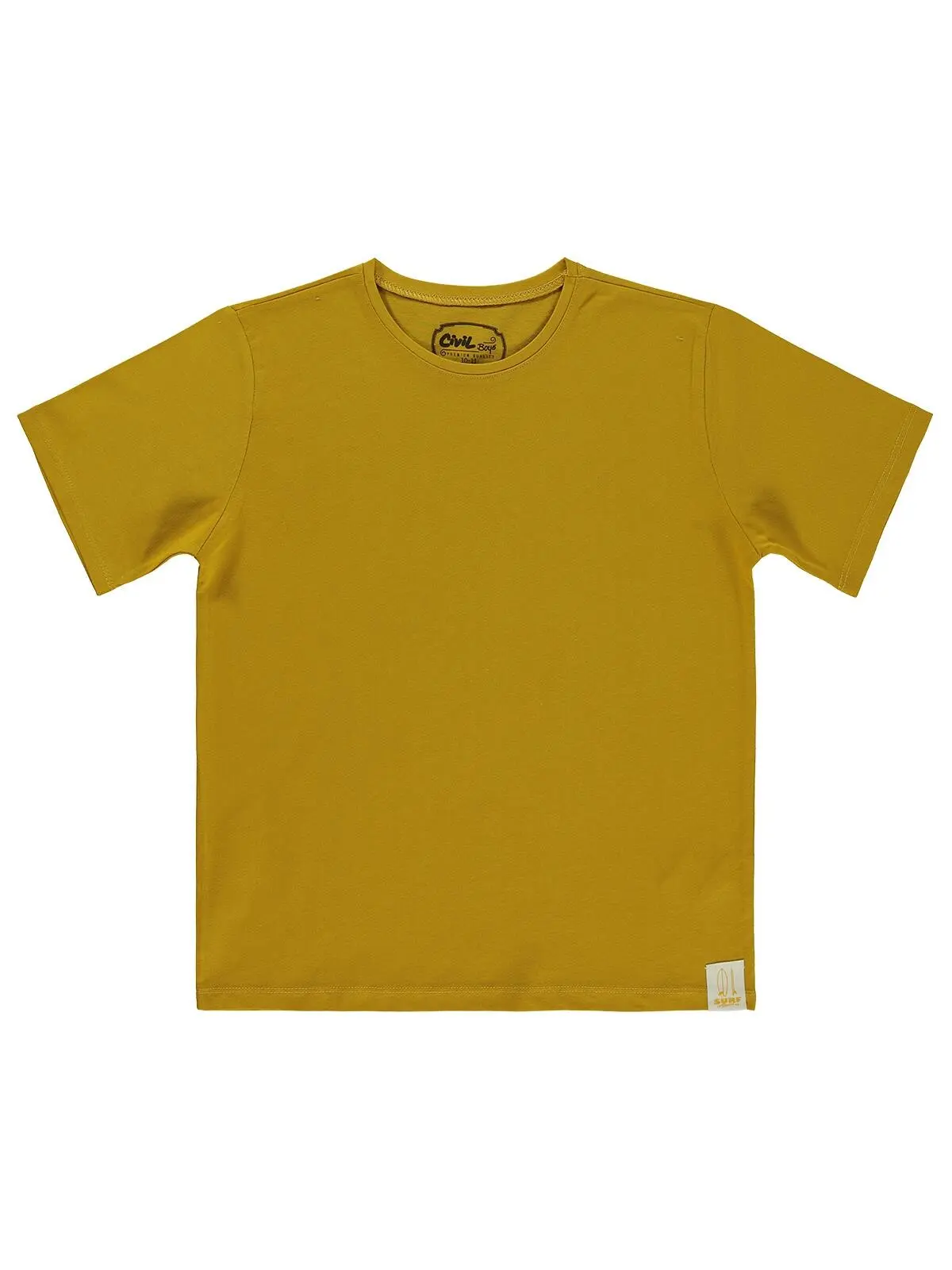 S000526305-29705_1 Civil Boys Basic Surf Etiketli 10/13 Y T-Shirt - Yellow - Image 1