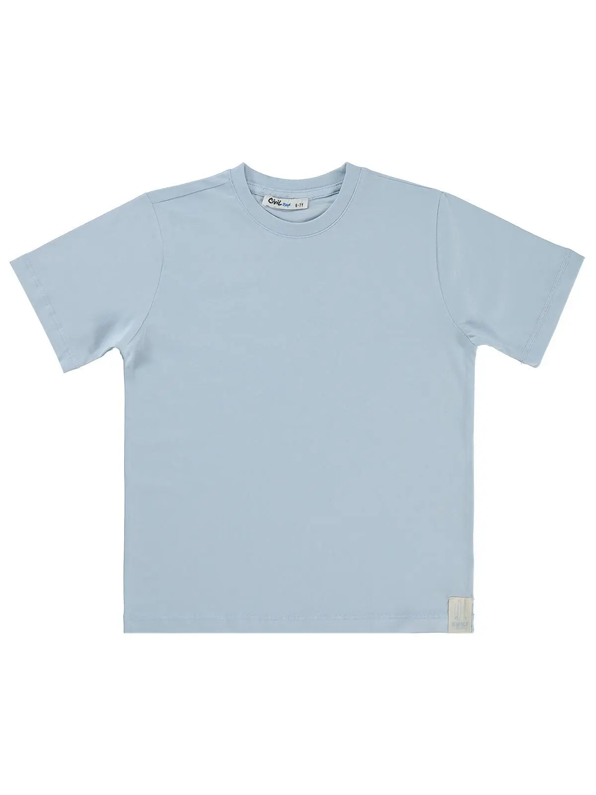 S000526305-3053_1 Civil Boys Basic Surf Etiketli 10/13 Y T-Shirt - BLUE 11/12 Y - Image 1