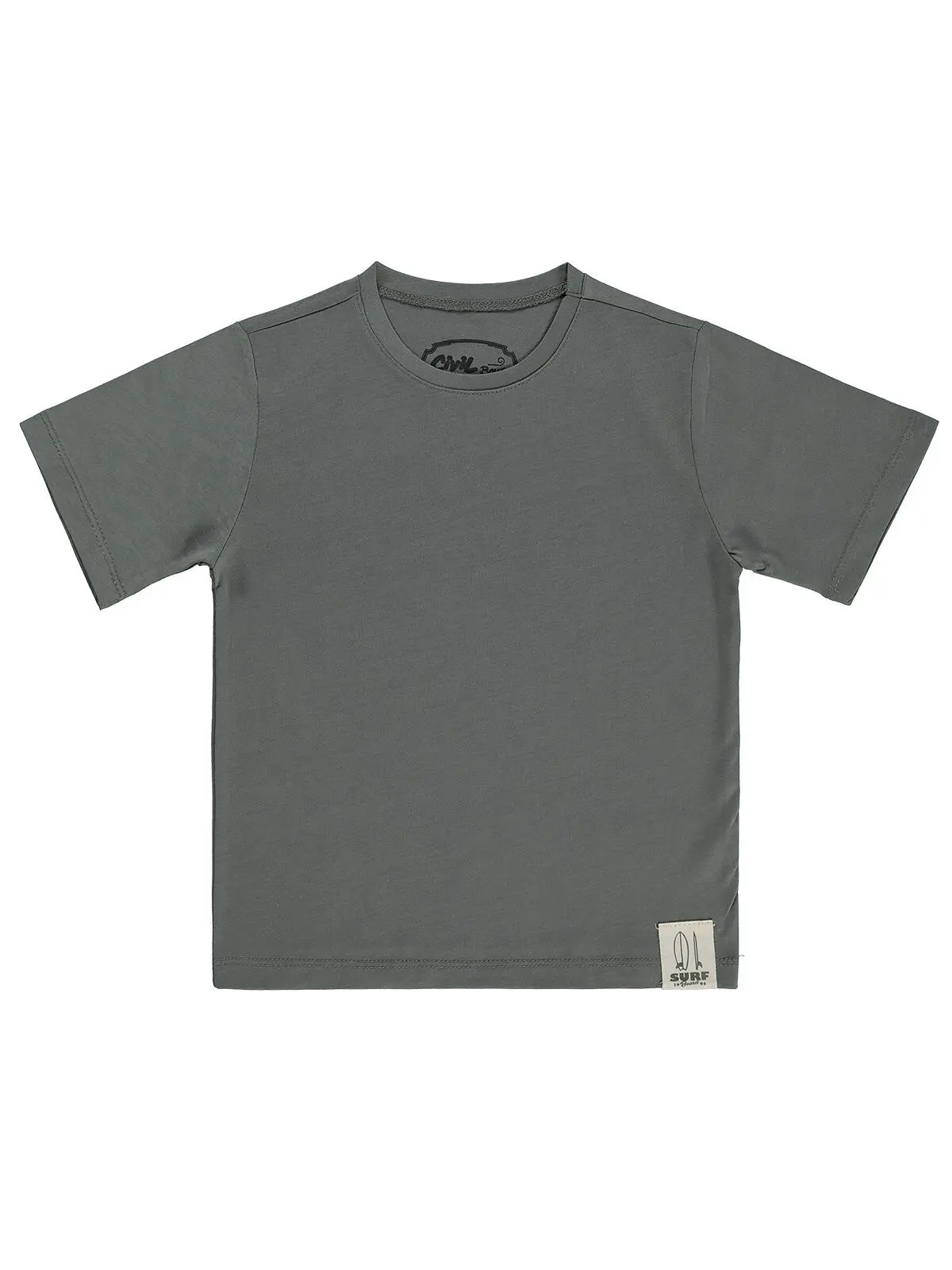 S000543481-19294_1 Civil Boys Basic Surf Etiketli 2/5 Y T-Shirt - Khaki - Image 1