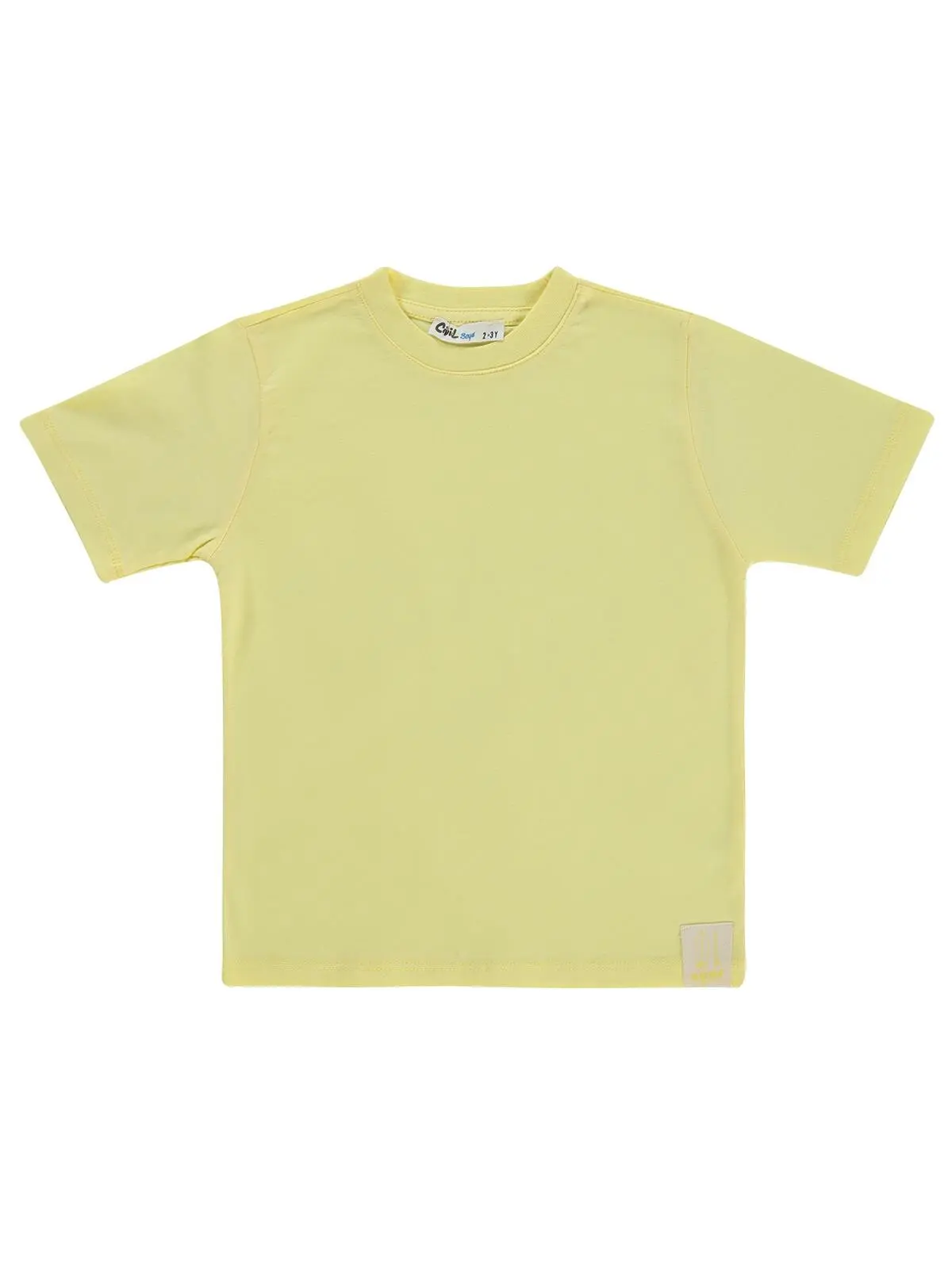 S000543481-20072_1 Civil Boys Basic Surf Etiketli 2/5 Y T-Shirt - Yellow - Image 1