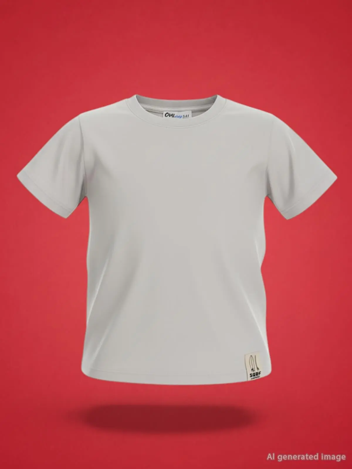 S000543481-25636_1 Civil Boys Basic Surf Etiketli 2/5 Y T-Shirt - Dark Stone Rengi - Image 1