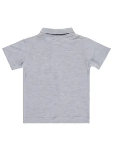 Civil Boys Boys' Palmiye Embroidered Polo Shirt Collar 2/5 Y T-Shirt - Gray - Image 2