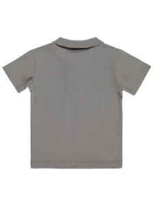 Civil Boys Boys' Palmiye Embroidered Polo Shirt Collar 2/5 Y T-Shirt - Gray - Image 3