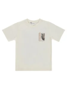 Civil Boys FUTURE ASLAN Printed 10/13 Y T-Shirt - Ecru