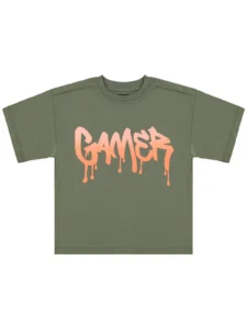 Civil Boys Gamer Printed 2/5 Y T-Shirt - Khaki