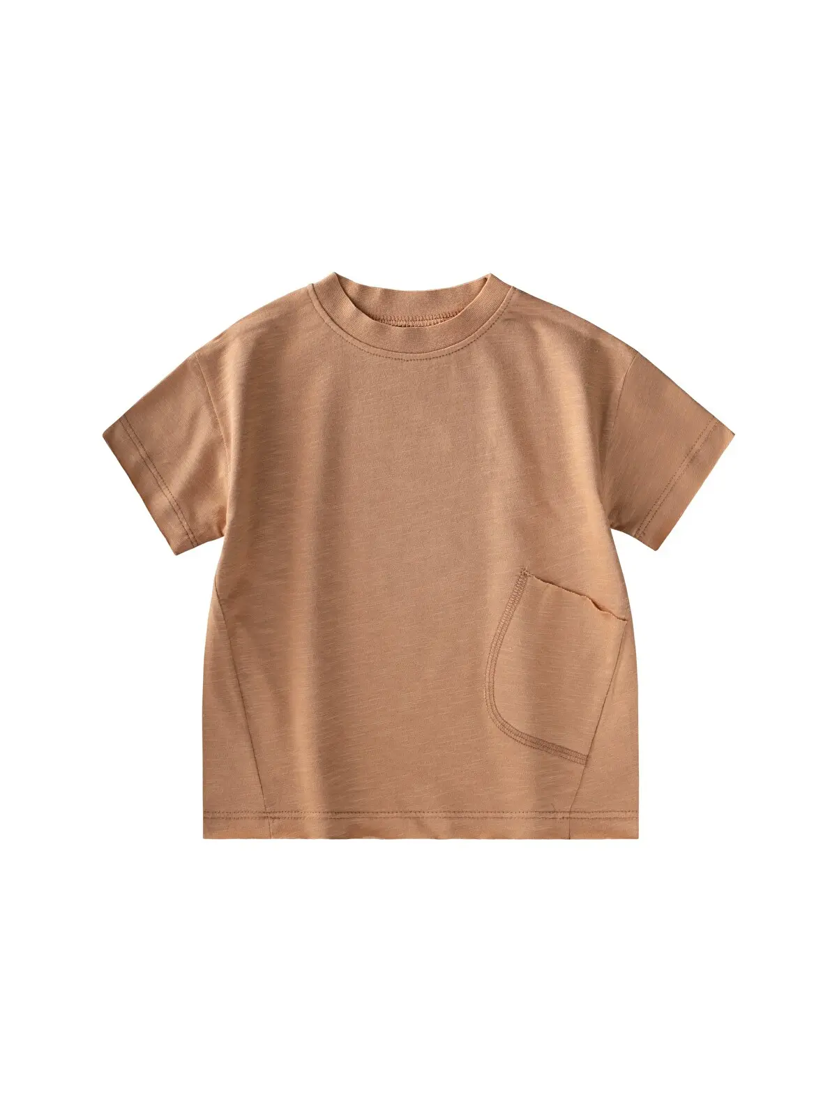 S000556103-4557_1 Cigit T-Shirt 1/8 Y Camel - Image 1