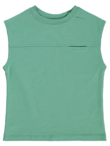Civil Boys Basic Zero Sleeve 2/5 Y T-Shirt - Green