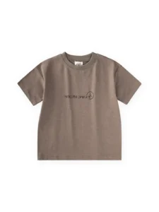 Cigit Slogan Printed T-Shirt 2/10 Y Mink