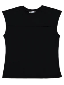 Civil Boys Basic Zero Sleeve 6/9 Y T-Shirt - Black