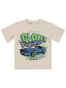 Civil Boys GLORY Car Printed 2/5 Y T-Shirt - Mustard - Image 3