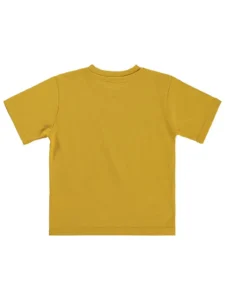 Civil Boys Monstruos Car Printed 2/5 Y T-Shirt - Mustard - Image 2