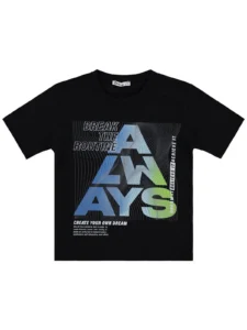 Civil Boys Always Printed 10/13 Y T-Shirt - Black