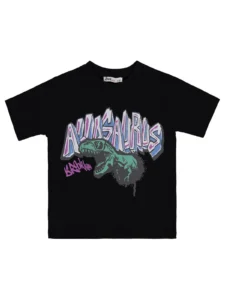 Civil Boys Dinozor Printed 2/5 Y T-Shirt - Black