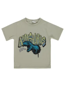 Civil Boys Dinozor Printed 2/5 Y T-Shirt - Black - Image 3