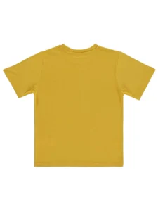 Civil Boys Never Stop Printed 6/9 Y T-Shirt - Mustard - Image 2