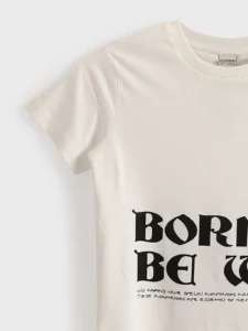 LCW Kids Ecru Crew Neck Boys' T-Shirt - Image 3
