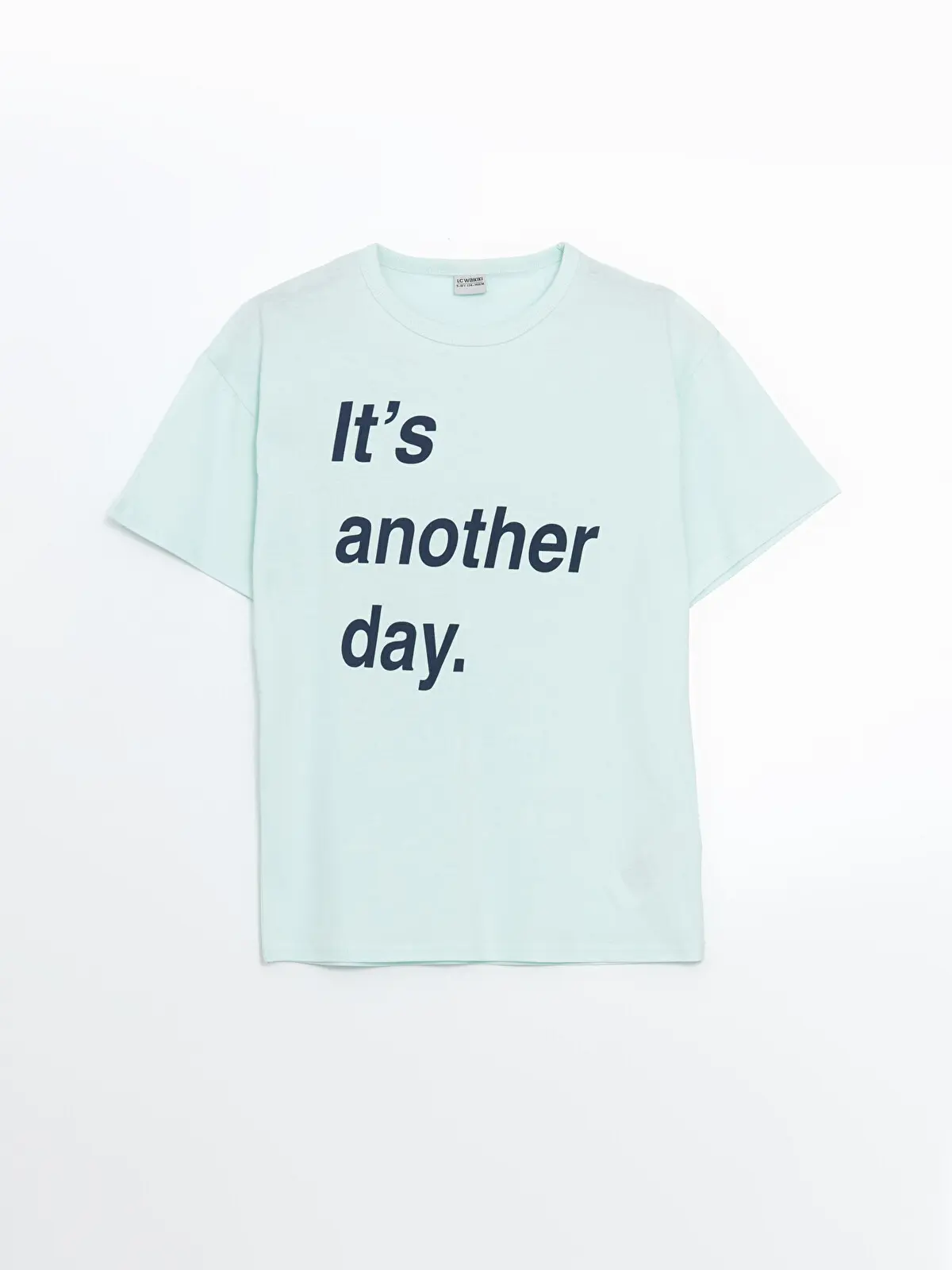 S5H102Z4-FQY_1 LCW Kids Green Crew Neck Boys' T-Shirt - Image 1