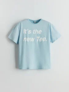 LCW Kids Blue Crew Neck Boys' T-Shirt - Image 3