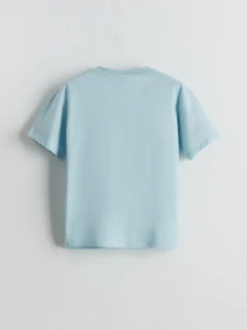 LCW Kids Blue Crew Neck Boys' T-Shirt - Image 4