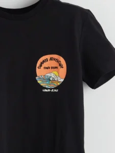 LCW ECO Black Crew Neck Boys' T-Shirt - Image 3