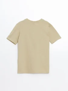 LCW ECO Khaki Crew Neck Boys' T-Shirt - Image 3