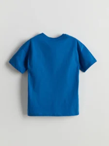 LCW ECO Blue Crew Neck Boys' T-Shirt - Image 2