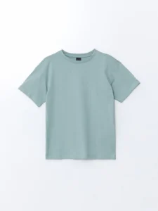 LCW ECO Blue Crew Neck Boys' T-Shirt