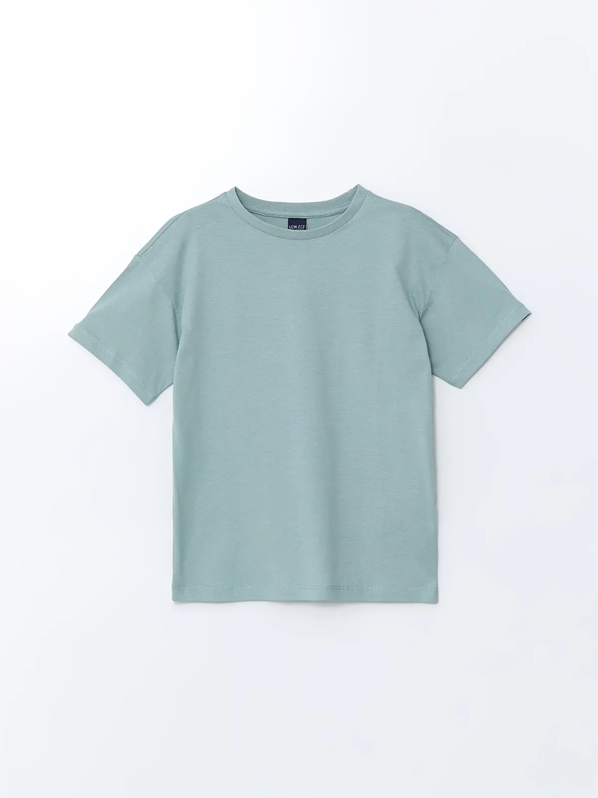 S5J121Z4-GEP_1 LCW ECO Blue Crew Neck Boys' T-Shirt - Image 1