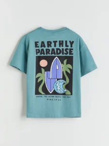 LCW Kids Green Crew Neck Boys' T-Shirt - Image 5