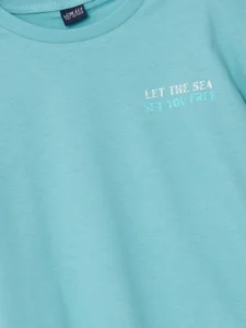LCW Kids Green Crew Neck Boys' T-Shirt - Image 2