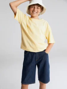 LCW Kids Black Rahat Pattern Crew Neck Basic Boys' T-Shirt - Image 6