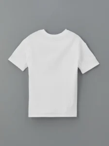 LCW Kids White Rahat Pattern Crew Neck Basic Boys' T-Shirt