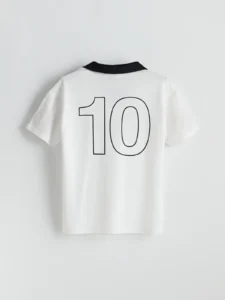 LCW Kids White Polo Shirt Collar Boys' T-Shirt - Image 4