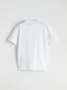 LCW Kids White Crew Neck Muhammed Ali Printed Boys' T-Shirt - Image 3