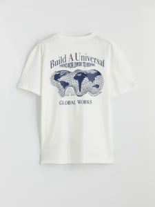 LCW Kids White Printed Boys' T-Shirt - Image 5