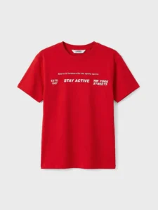 LCW Kids Red Printed Boys' T-Shirt - Image 2